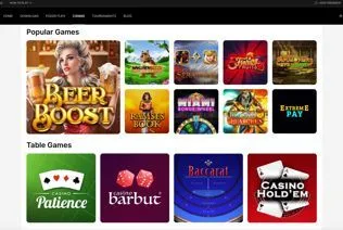 WPT Global Casino table games